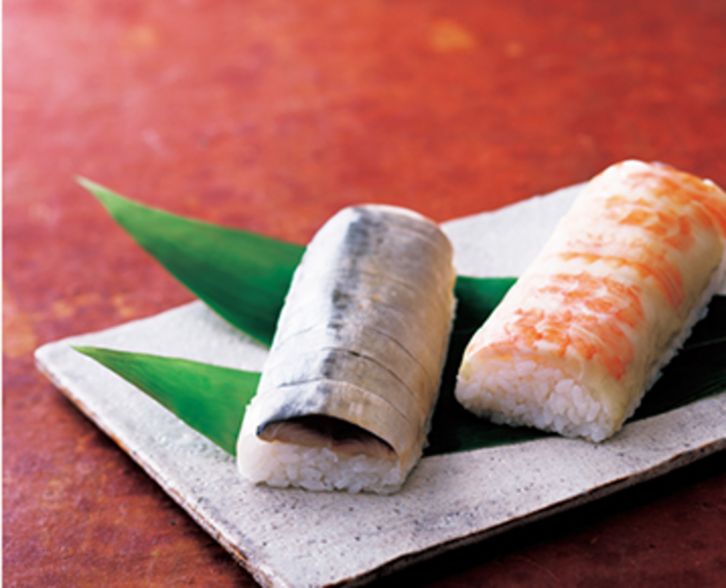 鯖棒鮨、海老棒鮨 舟楽