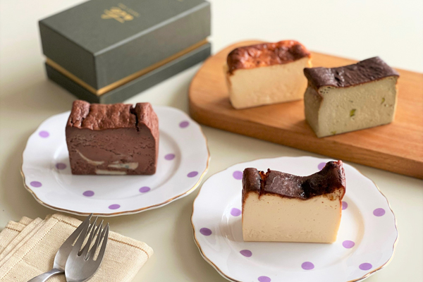 お酒のアテになる 大人のチーズケーキ。 グルテンフリーも魅力。 「ate CHEESE CAKE ～４種のバスク～」