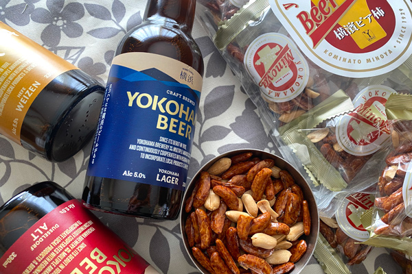 ありそうで、なかった ビール専用柿の種！ 美濃屋あられ製造本舗「横濱ビア柿」