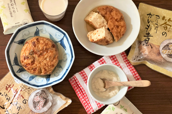 とろとろ豆乳「まめちちセット」 「大きな贅沢がんも煮詰め合わせ」