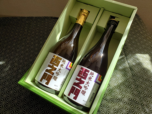 日本酒マニアのご指名銘柄！！ 善光寺に最も近い蔵元が造る「西之門」純米大吟醸のギフトセット