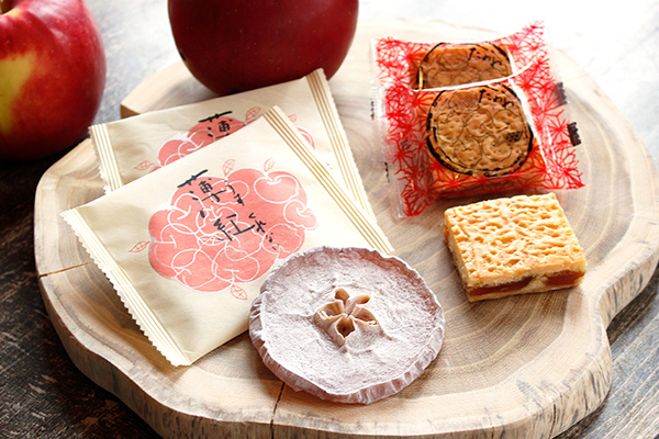 和菓子と洋菓子のいいとこどり。「紅玉りんご」のお菓子「薄紅（うすくれない）」「たわわ」