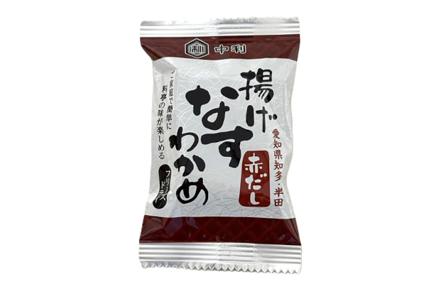 揚げなす・わかめフリーズドライ赤だし味噌汁 1食