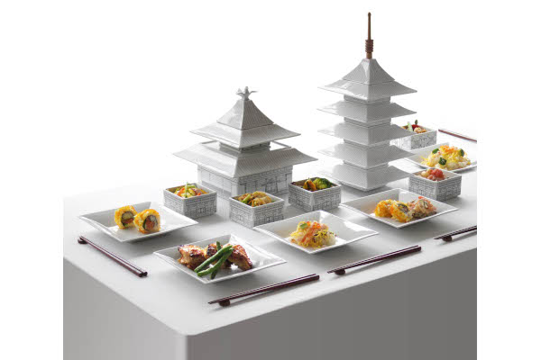 食卓にあの古都の建物が！職人泣かせのこだわりと大人の遊び心が詰まった磁器の重箱「KINKAKU」
