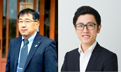 有限会社山村乳業 代表取締役の山村豊裕氏(左)と、御子息の山村卓也氏(右)