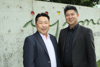 株式会社イイジマ 代表取締役の飯島 充氏(左)、飯島 悟氏(右)