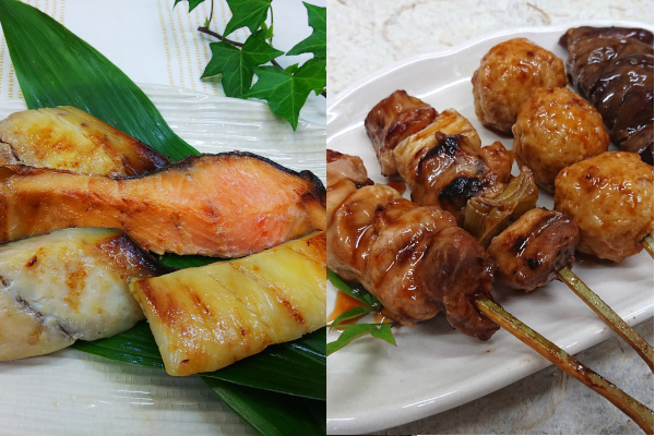 湯煎だけで完成!冷めてもふっくら、香ばしい。秘伝の味噌と「焼き」にこだわり抜いた魚の「西京焼詰合せ」と「大山どり焼鳥詰合せ」
