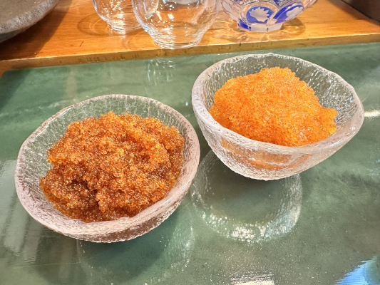 弾けるプチプチ感とあふれる旨味！秘伝のだしで丁寧に仕上げた「とびうおの卵」