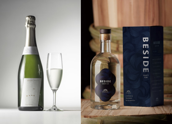 老舗酒蔵・菊正宗が日本酒から造る「百黙スパークリング」と醸造技術を生かして実現した香り豊かなクラフトジン「BESIDE」