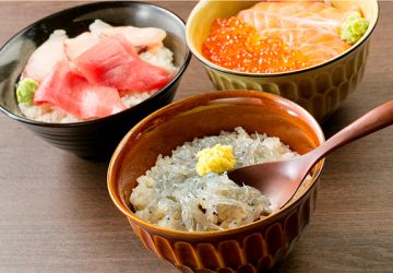 お魚のおいしさそのまま！　の海鮮丼！