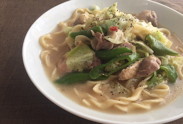 よりかけ麺を使ったアレンジレシピ【シンプルちゃんぽん風】