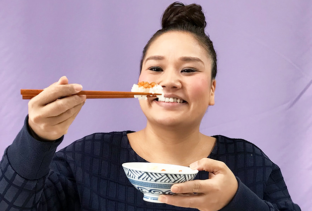 あったかご飯にのせて・・・いただきます！