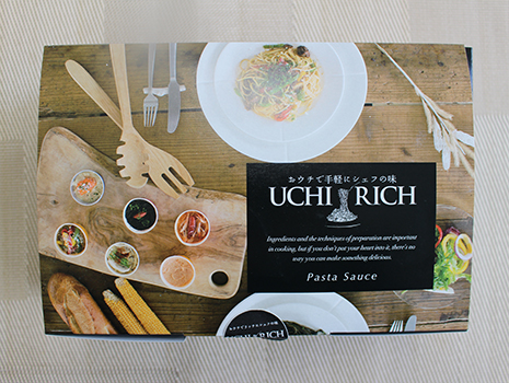 パスタソース専門店「Bon Courage（ボン クラージュ）」の『UCHI RICH（うちリッチ）』パスタソースです