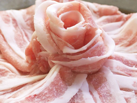 「まるみ豚」は、旨味がたっぷりで、くさみが少ないのが特徴。