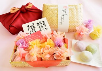 母の日に、和菓子の花籠をプレゼント！お母さんも喜ぶ花束のクリーム大福