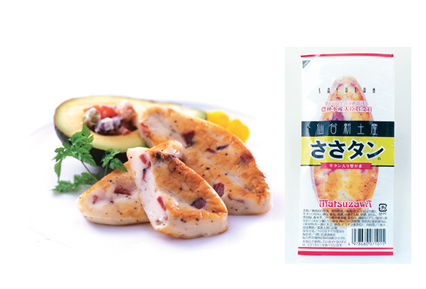 今回ご紹介する松澤蒲鉾店の「ささタン」は、牛タンと笹かまぼこという仙台の２大名物が共演した人気商品