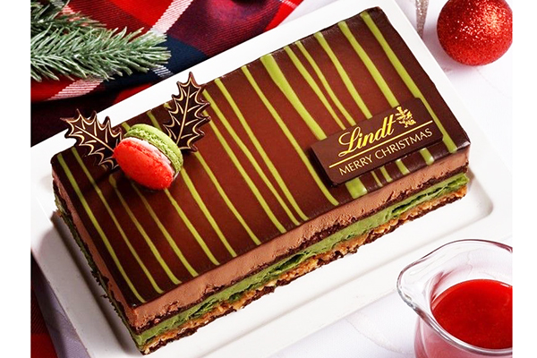 今年のリンツのクリスマスケーキは「ショコラ抹茶」。11月1日から予約開始！ オンライン限定ホールサイズは限定200個