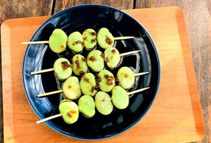 「米飴」を活用したレシピ『そら豆のみたらし団子風』