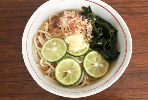 ●アレンジレシピ【すだちうどん】