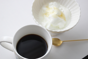 コーヒーと和菓子の相性は想像できるが、ヨーグルトと合うコーヒーもあるとは驚き。