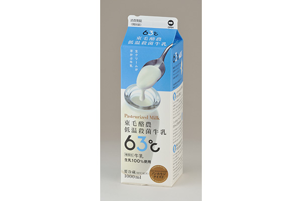 「東毛酪農低温殺菌牛乳63度」（1000ml）